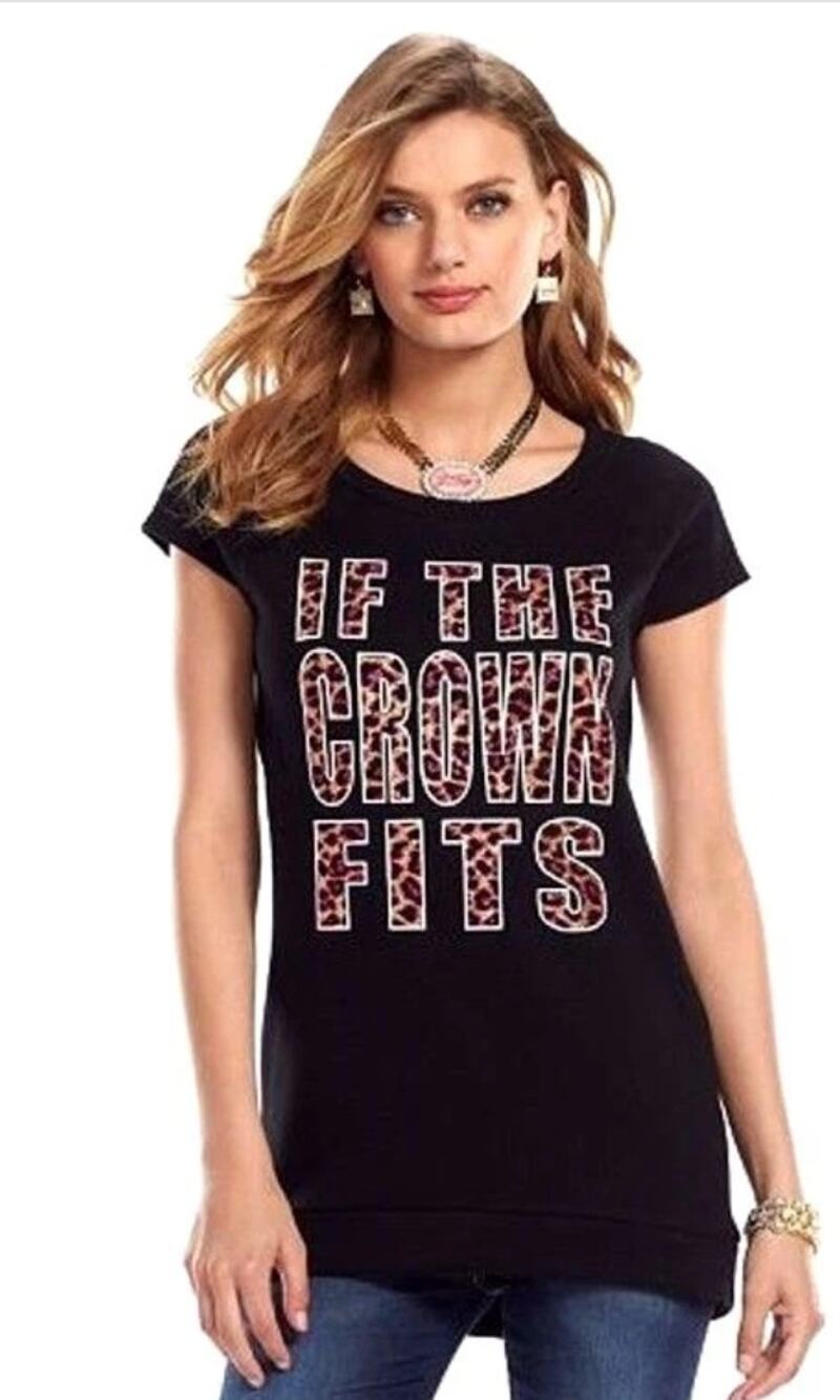 NWT JUICY COUTURE GLITTER IF THE CROWN FITS Graphic Tunic Sweatshirt SMALL